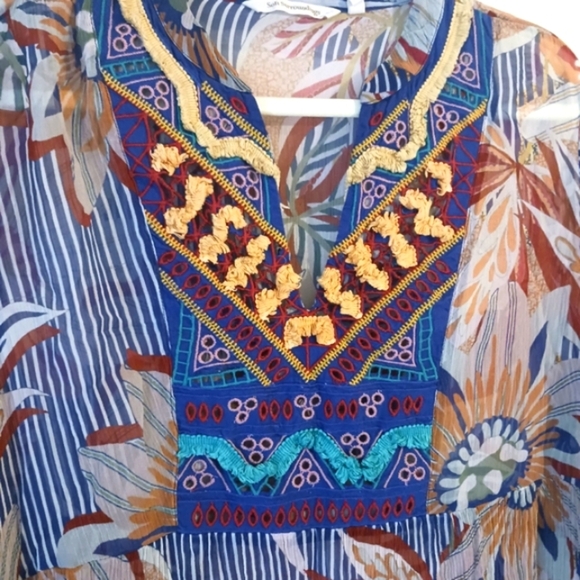 Soft Surroundings Sheer Blouse - Picture 2 of 4